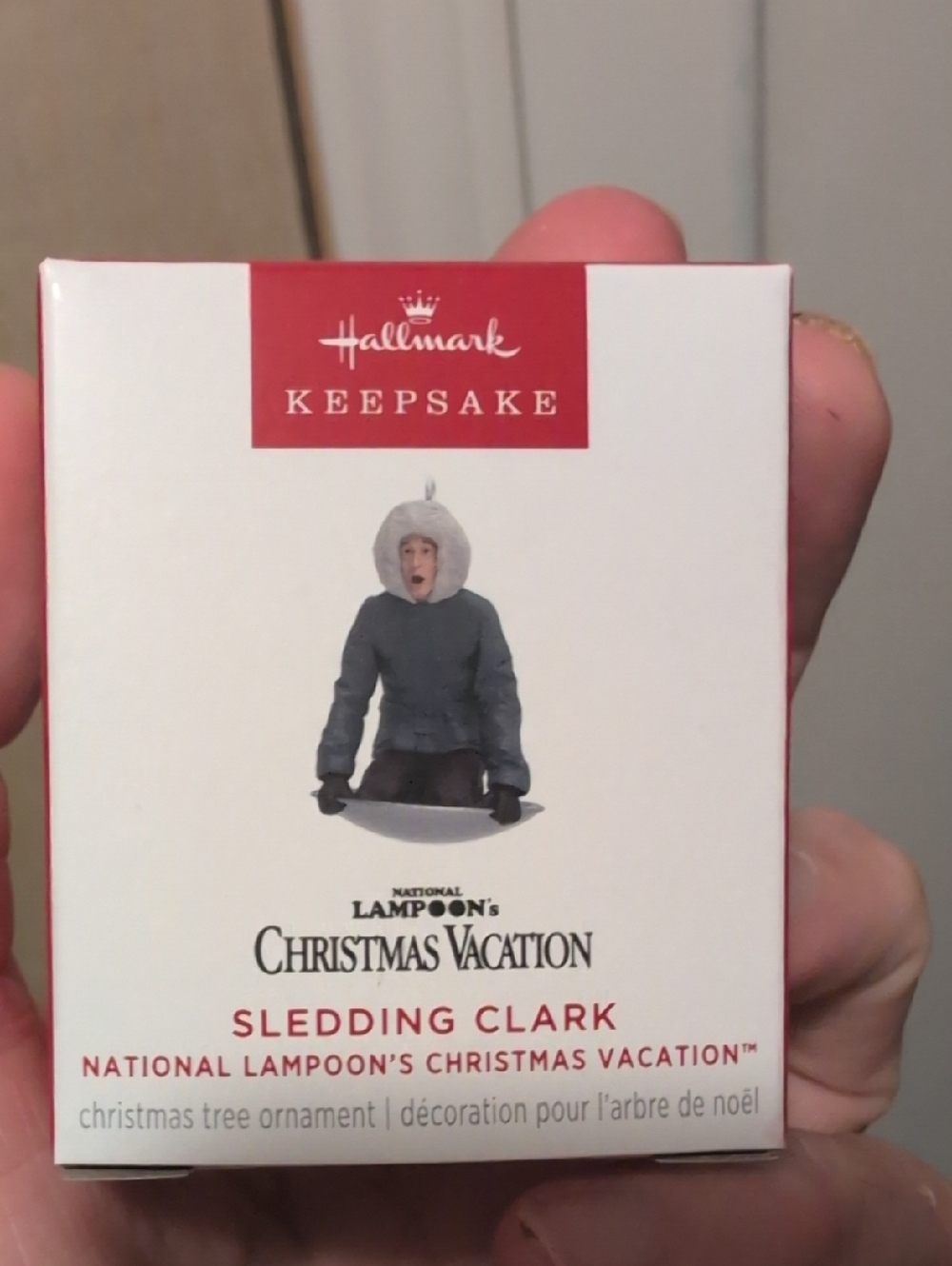 Hallmark Keepsake Mini Sledding Clark Ornanament